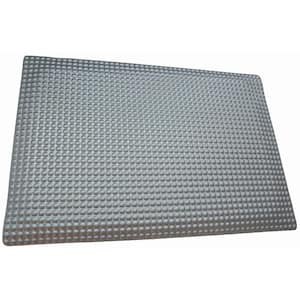 Reflex Metallic Domed Surface 24 in. x 36 in. Vinyl Kitchen Mat