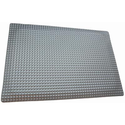 Rhino Anti Fatigue Mats Reflex Double Sponge Metallic Raised Domed Surface 24 In X 96 In Vinyl Kitchen Mat Rlfx2496plds The Home Depot