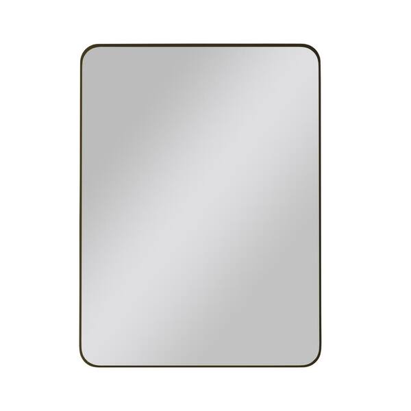 matrix decor 30 in. W x 40 in. H Modern Rectangle Framed Black Wall Mirror
