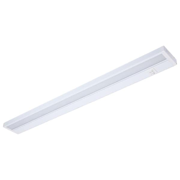 34 in. 20-Watt CCT Selectable Hardwired or Plug-In White Integrated LED Linkable Under Cabinet Light