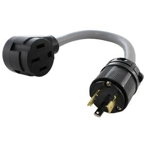 thumbnail image 2 of AC WORKS 1FT NEMA 5-20P 20A 125V Plug To Locking 20 Amp L5-20R Female Connector E520L520-012 At 2 of 11