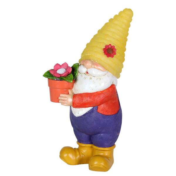 Flower Pot, Gnome Garden Statue 