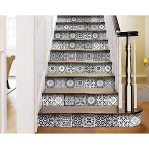 Amelia Gray 8 in. x 8 in. Vinyl Peel and Stick Tile (10.67 sq. ft./Pack)