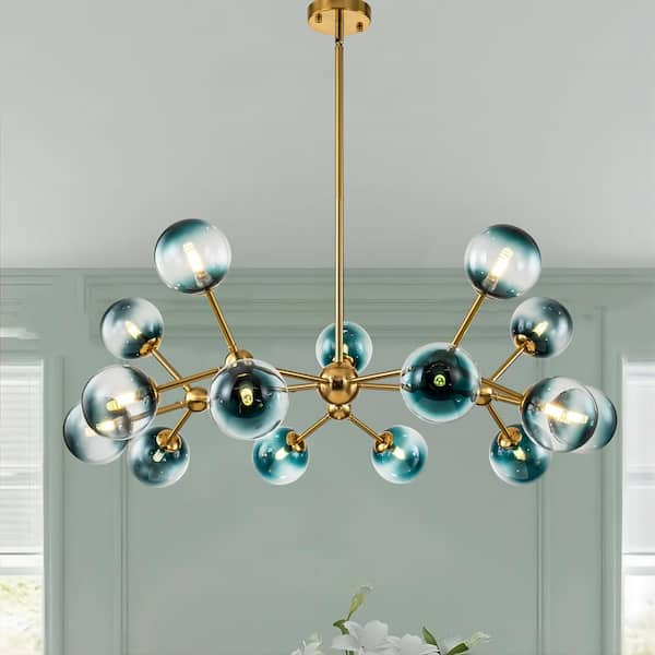 Reviews for RRTYO Antonelli 15-Light Brass Sputnik Atomic Chandelier ...