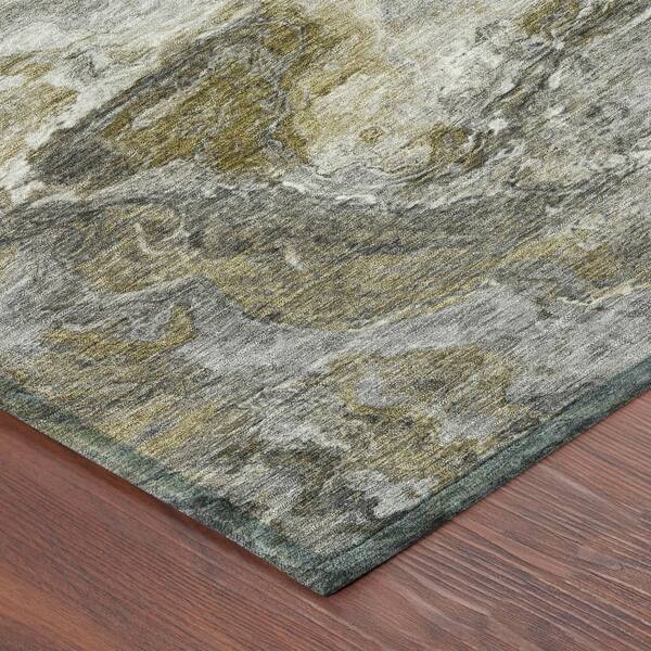 Chantille Machine Washable Indoor/Outdoor Abstract ACN2797 Granite 10 ft. x 14 ft. Area Rug