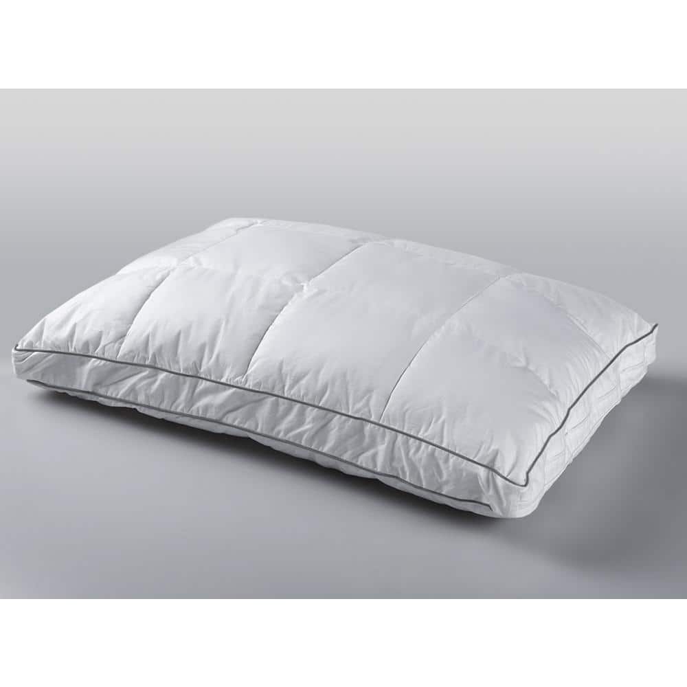 Delara White Merino Wool Quilted Adjustable Pillow with Organic Cotton Cover