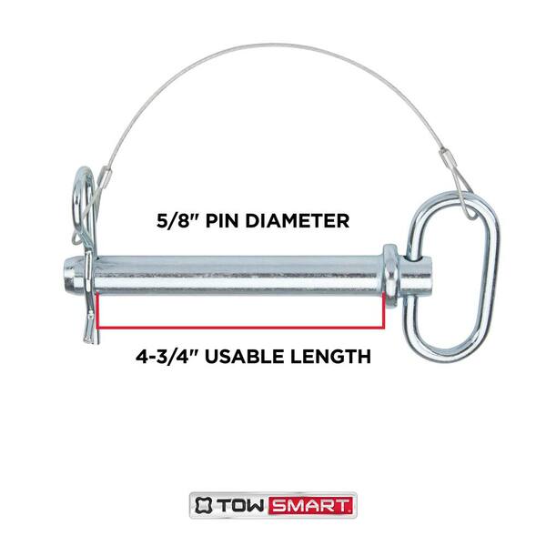 3/4" Diameter 4-1/2" Usable Length Hitch Drawbar Pin 