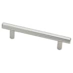 Steel Bar 3-3/4 in. (96 mm) Polished Chrome Cabinet Drawer Pull