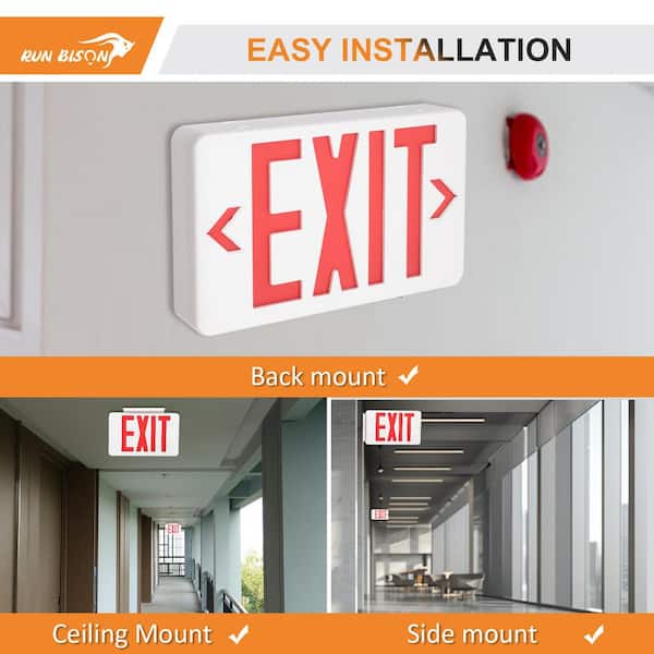 RUN BISON (2-Pack) Contractor Select 1 Watt White Integrated LED