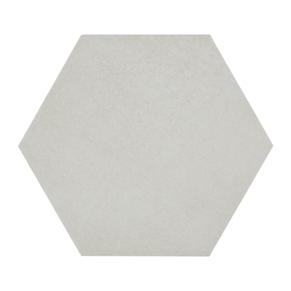 Marazzi Moroccan Concrete Off White Matte 8 in. x 9 in. Colorbody Porcelain Floor and Wall Tile Sample