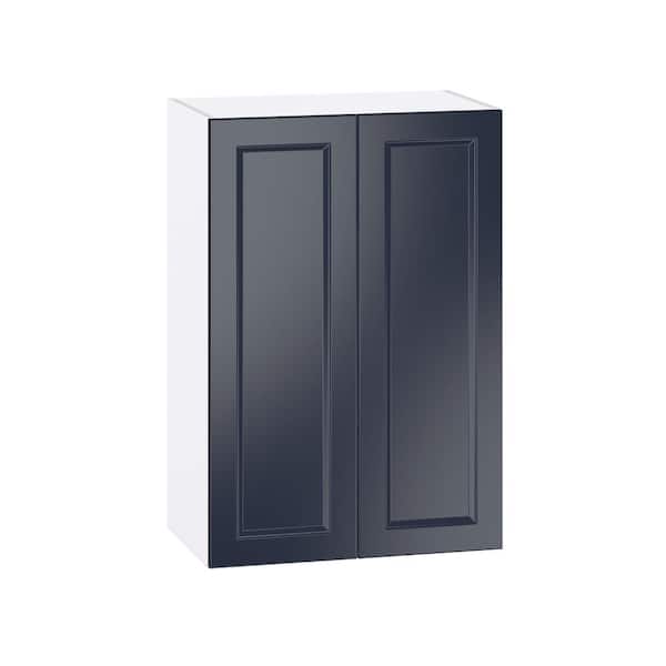 J COLLECTION Laramie 24 in. W x 14 in. D x 35 in. H Assembled Wall Kitchen Cabinet in Painted Blue