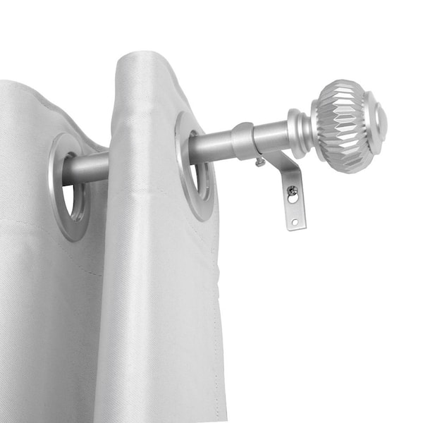 Utopia Alley 0.75 Inch Curtain Rod For Windows 86 to 120 Inch, Adjustable Drapery Rods, Nickel