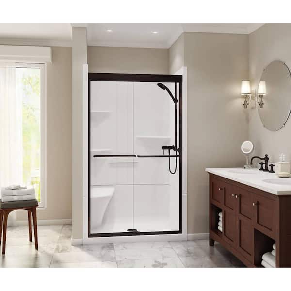 DMH 50×2 MAAX Camelia 48 in. x 34 in. x 79 in. Alcove Shower Stall with