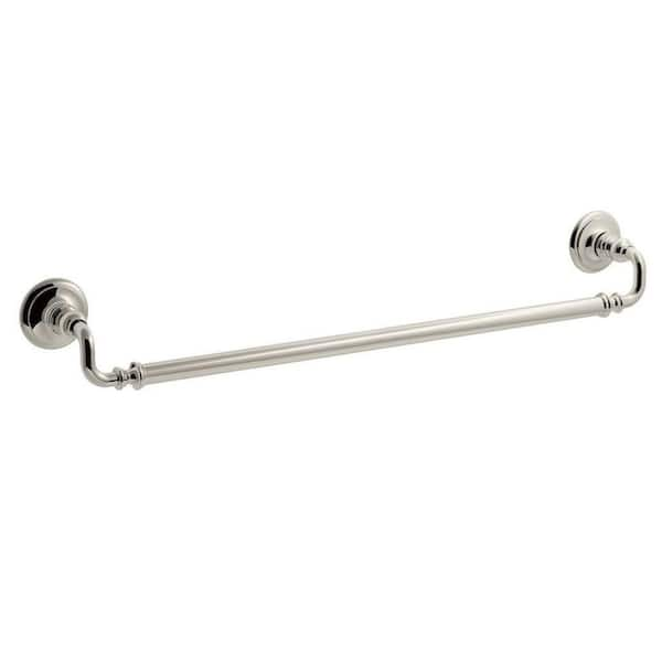 KOHLER Artifacts 24 in. Towel Bar in Vibrant Polished Nickel