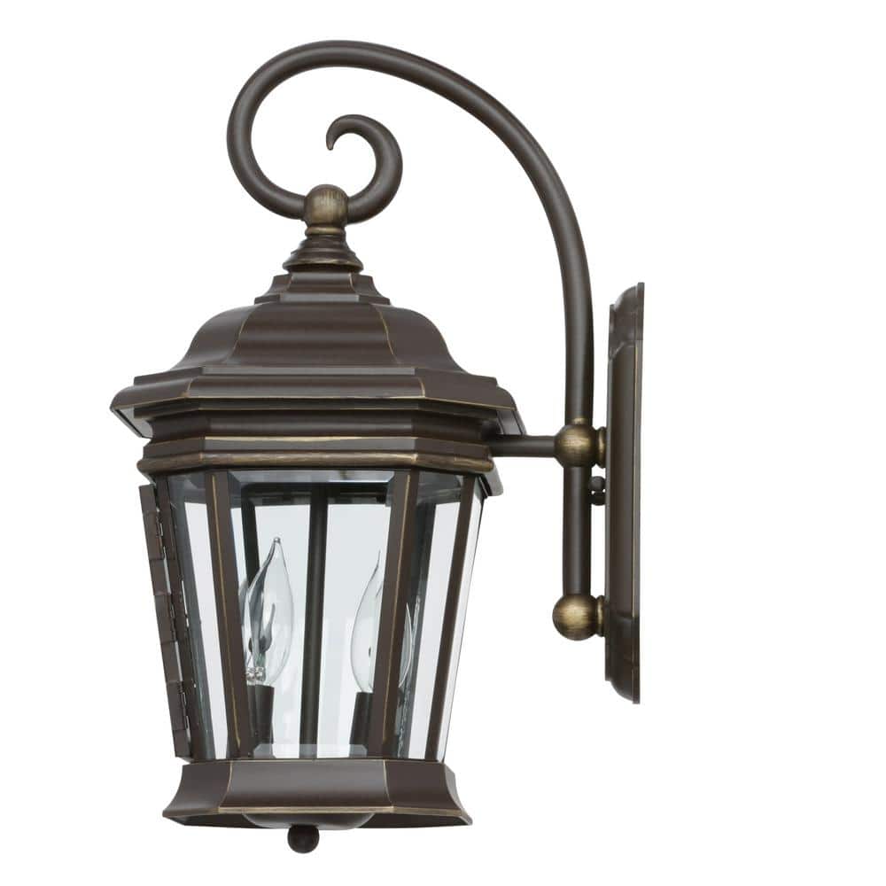 Crawford Bronze Direct Wired Lantern Sconce