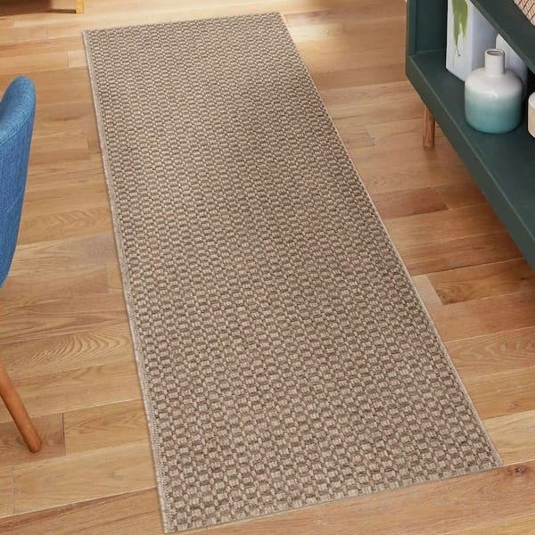 Blocton 2 ft. x 7 ft. Beige/Brown Runner Rug