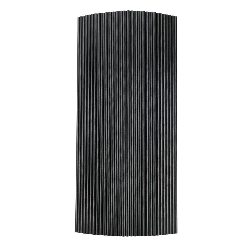 Sample 10 in. x 6 in. x 0.43 in. Wood Half Circle Flexible Multi-Purpose Siding Panel in Black Carved Color (Set of 1pc) price history on PriceWatchPro