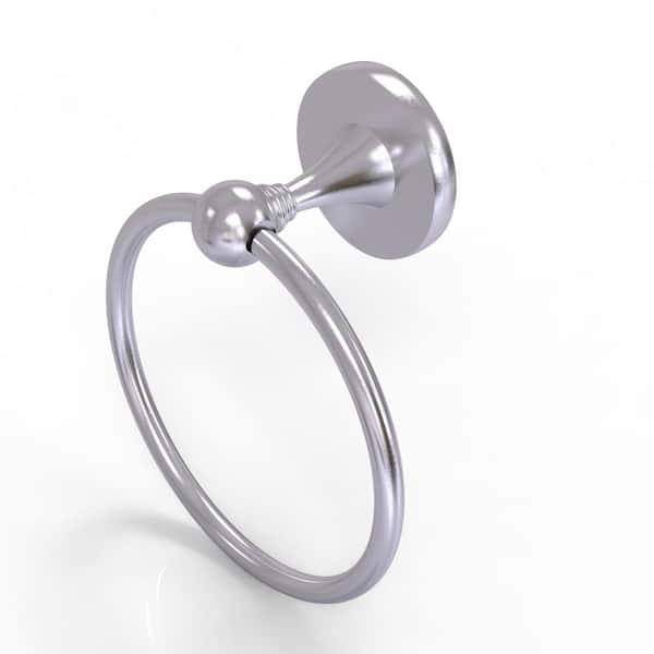 Allied Brass Shadwell Collection Wall Mounted Towel Ring in Satin Chrome