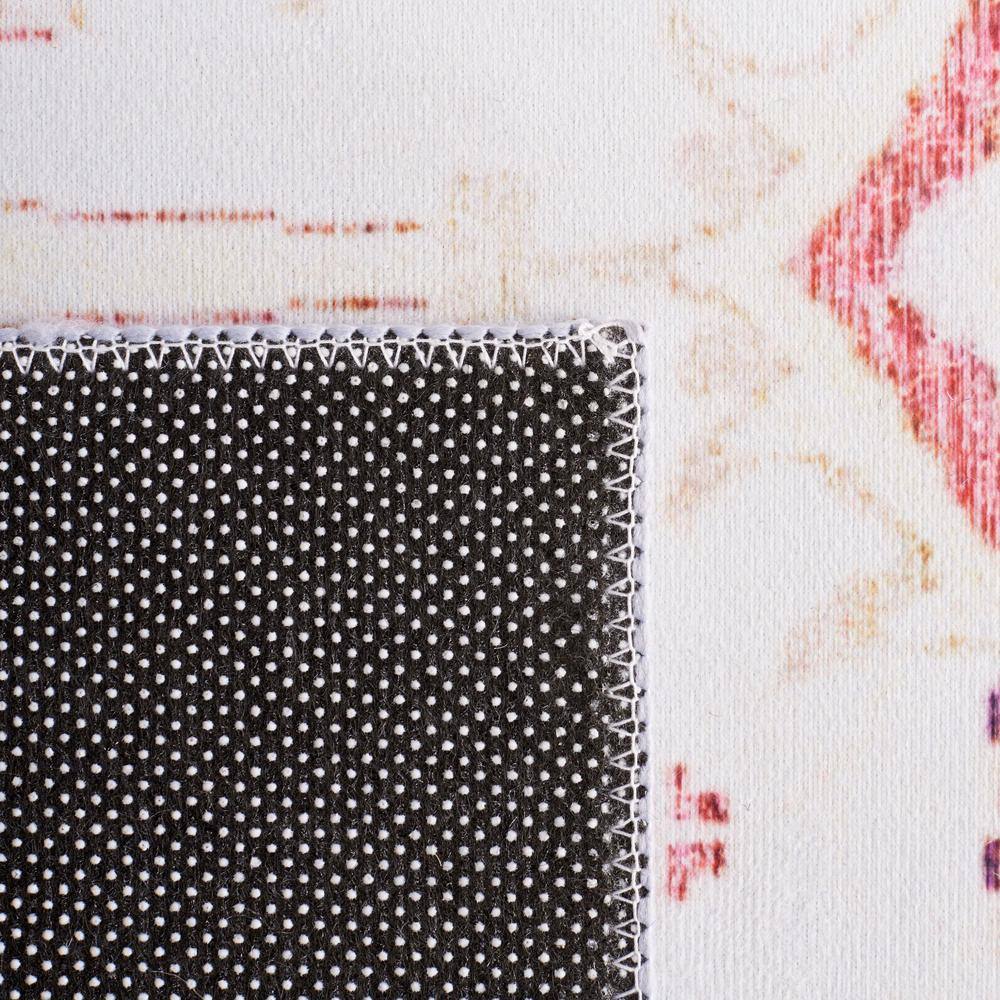 Tucson Red Rectangular Easy-Care Synthetic Area Rug