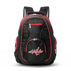 NHL Washington Capitals 19 in. Black Trim Color Laptop Backpack