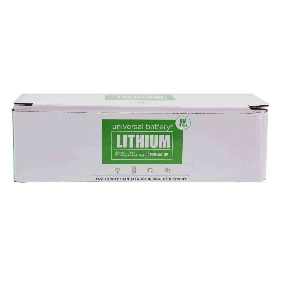Universal 9-Volt Lithium Battery (10-Pack) price history on PriceWatchPro