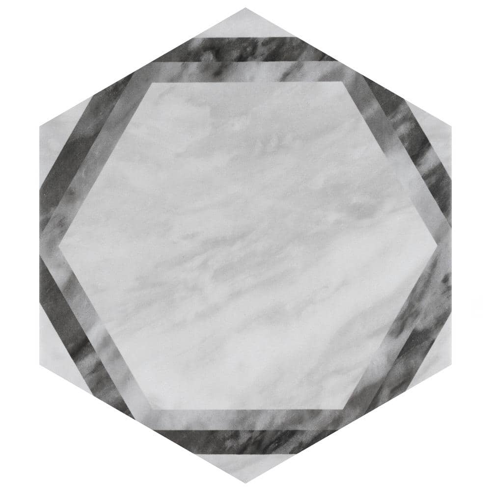 Classico Bardiglio Hex Dimension Light 7 in. x 8 in. Porcelain Floor and Wall Tile (7.5 sq. ft./Case) price history on PriceWatchPro
