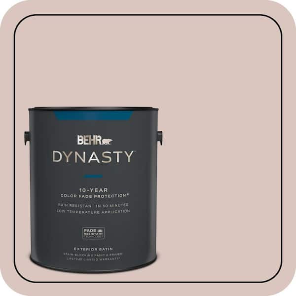 BEHR DYNASTY 1 gal. #PPU2-06 Wisp of Mauve Satin Enamel Exterior Stain-Blocking Paint & Primer