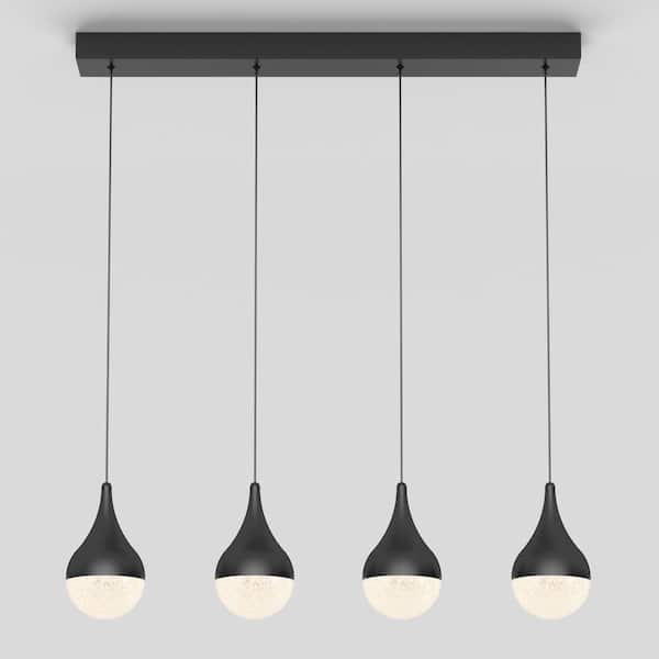 It's Exciting Lighting 24-LED Nickel 2.25-Watt Integrated LED Battery  Operated Ceiling Pendant with Frosted Glass Shade IEL-5778 - The Home Depot