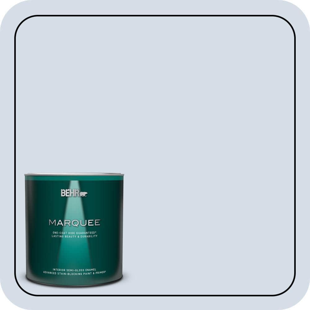 1 qt. #590E-2 Snow Ballet Semi-Gloss Enamel Interior Paint & Primer price history on PriceWatchPro