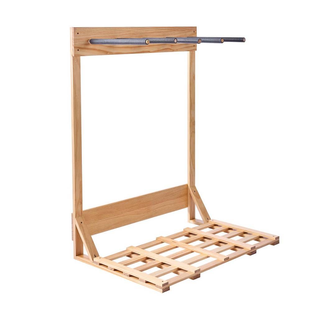no.56サ－フボ－ドラック SKYSHALO Vertical Surfboard Stand, 4 Tiers Wooden Surfboard Rack