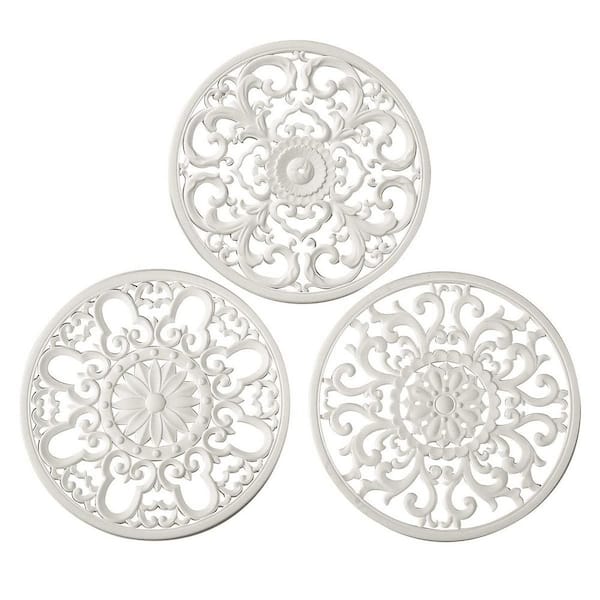 3-Pack White Extra Thick Food Safe Silicone Trivet Mat for Hot Dishes, Non-Slip and High Heat Resistant Mat