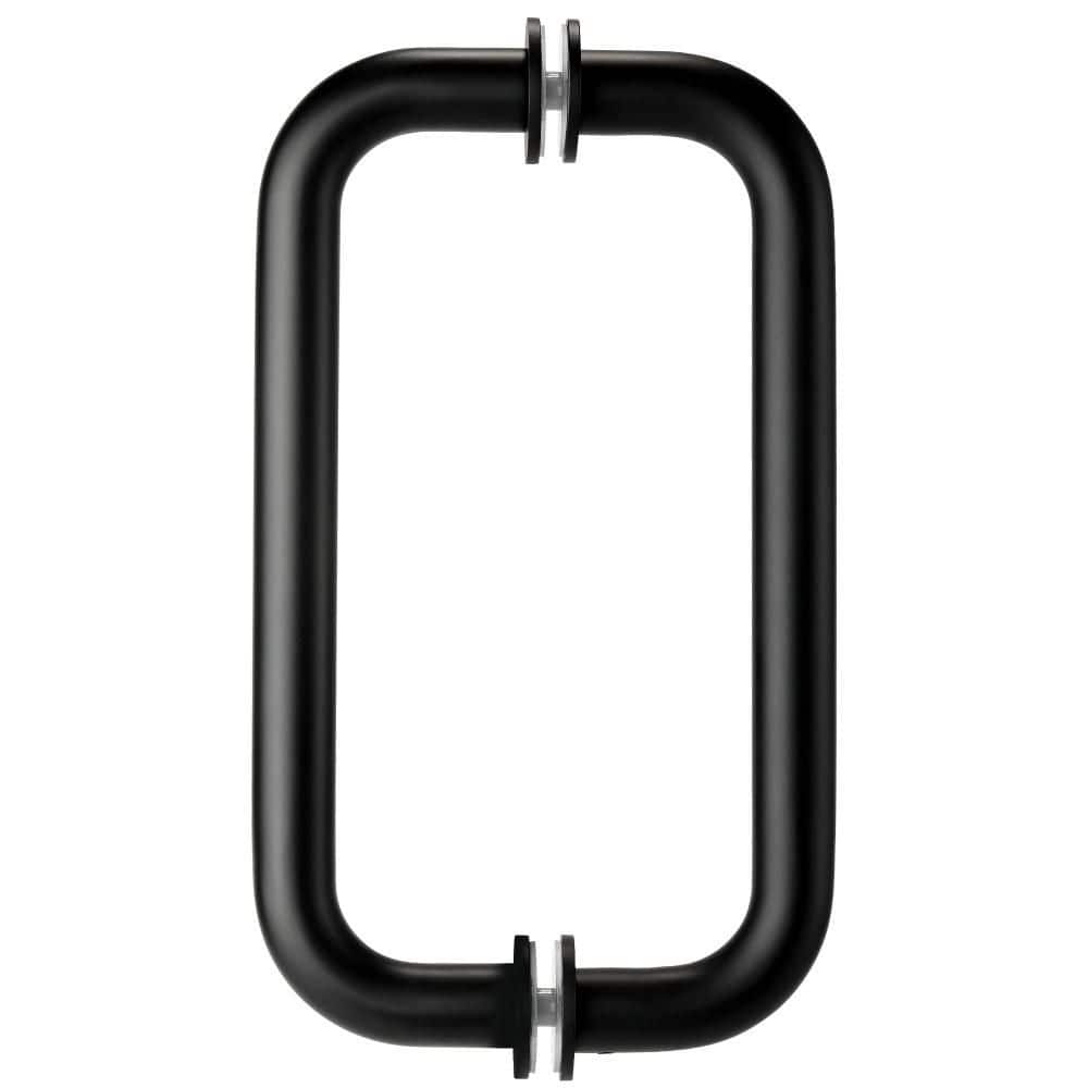 8 in. Stainless Steel Shower Door Handle with Hidden Screw for 1/4 to 1/2 in. Center to Center Glass Door, Matte Black price history on PriceWatchPro