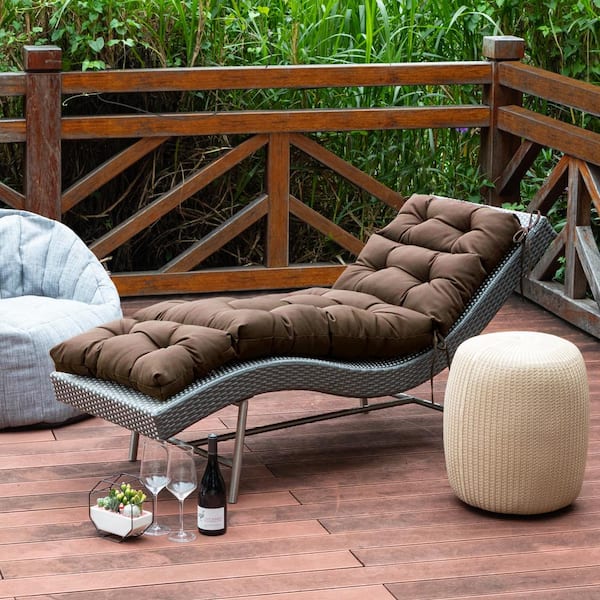 BLISSWALK Outdoor Chaise Lounge Cushions 71x24x4