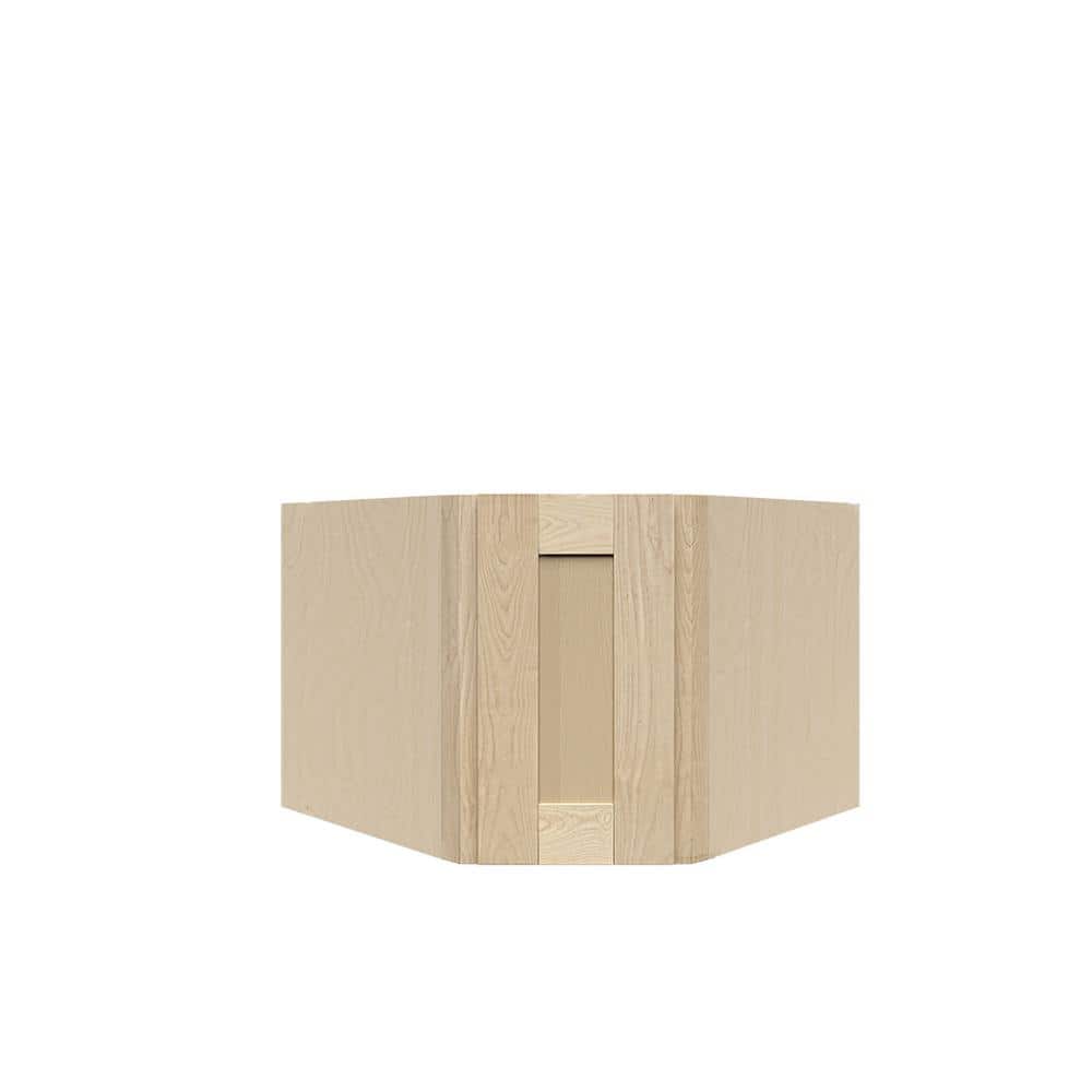 Lancaster Shaker Assembled 24 in. x 15 in. x 12 in. Wall Diagonal Corner Cabinet in Natural Wood price history on PriceWatchPro