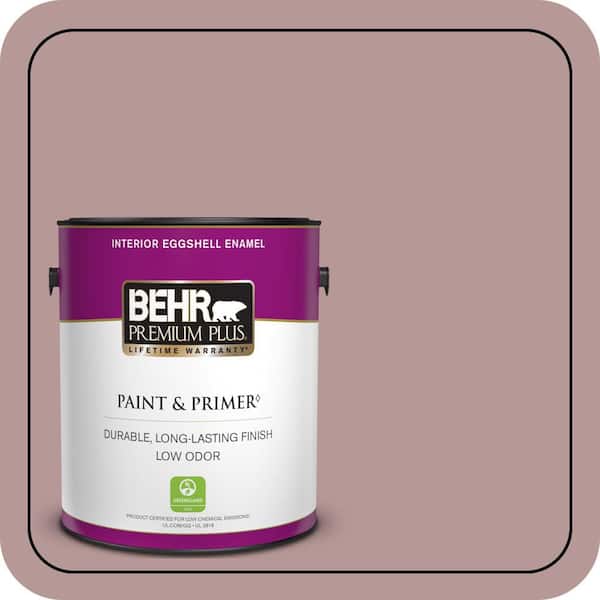 BEHR PREMIUM PLUS 1 gal. #130F-4 Fond Memory Eggshell Enamel Low Odor Interior Paint & Primer