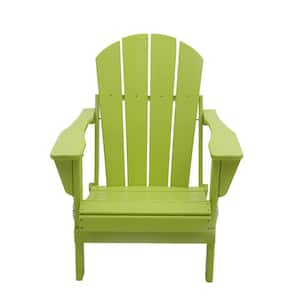 Classic Cyan Floding Plastic Adirondack Chair