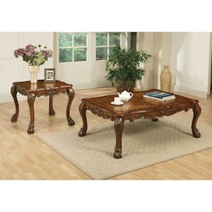 Amelia 54 in. Cherry Oak 20 in. H Rectangle Wood Coffee Table