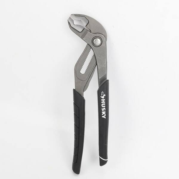 Husky - 10 in. Quick Adjusting Groove Joint Pliers with Curved Jaw