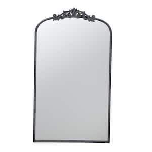 Anky 24 in. W x 41.7 in. H MDF Framed Black Wall Mounted Decorative Mirror
