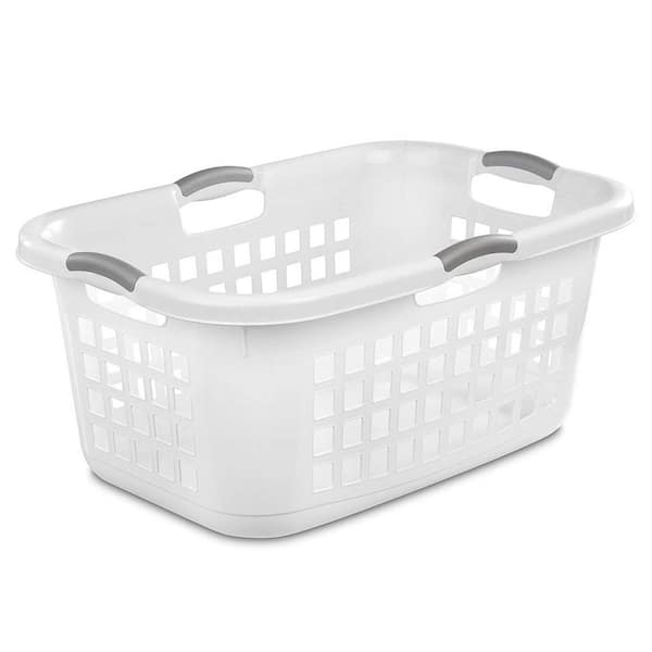 Sterilite Ultra 2 Bushel Plastic Stackable Laundry Basket Bin, White  (12-Pack) 12 x 12168006 - The Home Depot