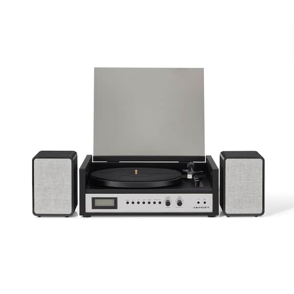 Crosley CR7017B-BS Coda 3-Speed Bluetooth Turntable and FM Radio