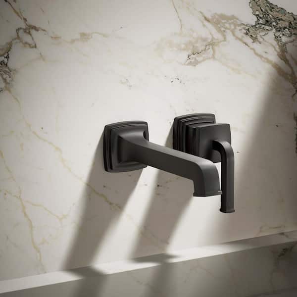 Riff Single-Handle Wall-Mounted Faucet in Matte Black