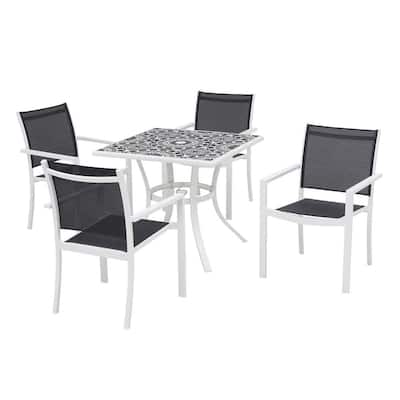 Ceramic Patio Dining Sets Furniture The Home Depot - Ceramic Tile Top Patio Dining Table