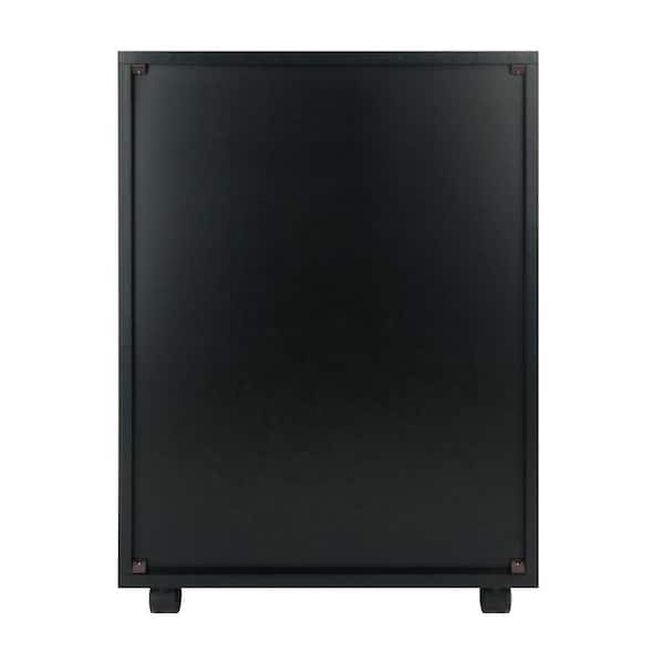 WINSOME WOOD Halifax Black 5-Drawer Storage Cabinet 20519 - The