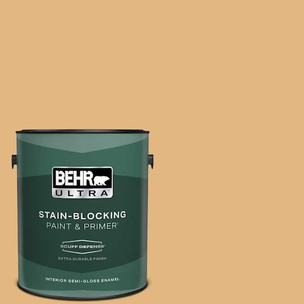 BEHR ULTRA 1 gal. #M270-5 Beehive Extra Durable Semi-Gloss Enamel Interior Paint & Primer