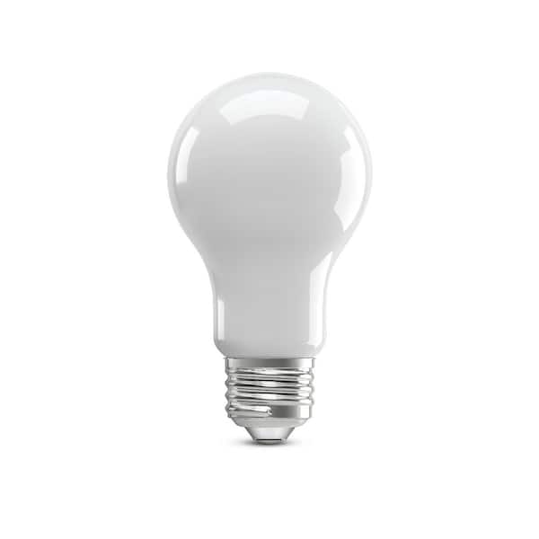 Feit Electric - 100-Watt Equivalent A-Style A19 Dimmable CEC Frosted Glass E26 Medium Base LED Light Bulb, Soft White 2700K (4-Pack)