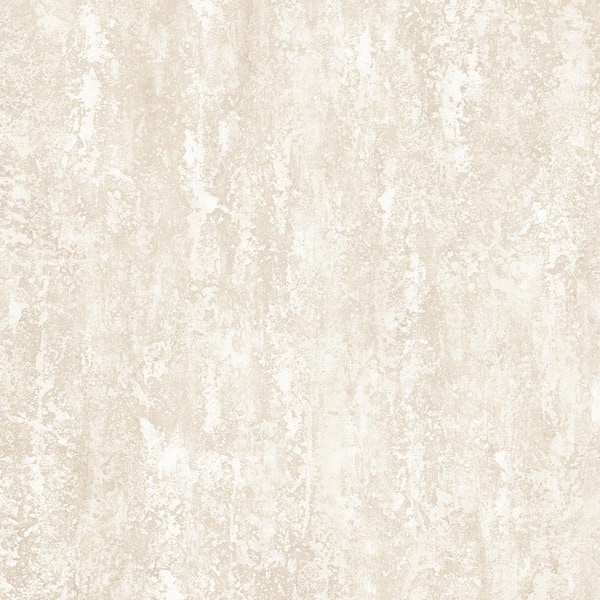 Faux Plaster Effect Wallpaper in Neutral Shades and Cream