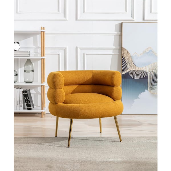 modern mustard accent chair