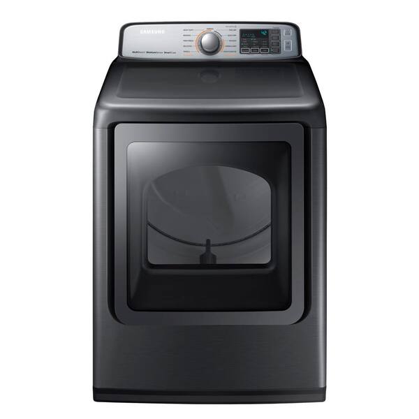 Samsung 7.4 cu. ft. Electric Dryer with Steam in Platinum