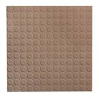 Vantage Circular Profile 19.69 in. x 19.69 in. Fig Rubber Tile